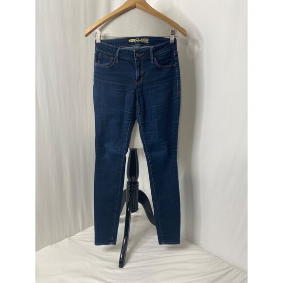 Old Navy The Rockstar Womens Jeans Blue Skinny Ankle Length Pockets Size 2 - Picture 2 of 13